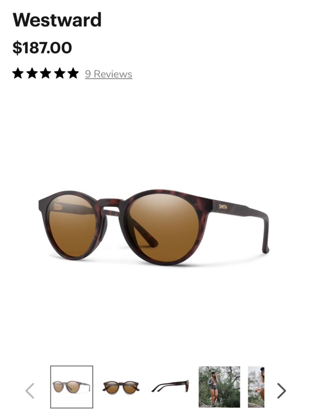 Smith Westward Tortoise Sunglasses